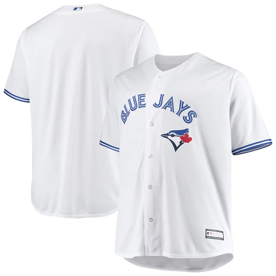 Mens Toronto Blue Jays White Big & Tall Home Replica Team MLB Jerseys